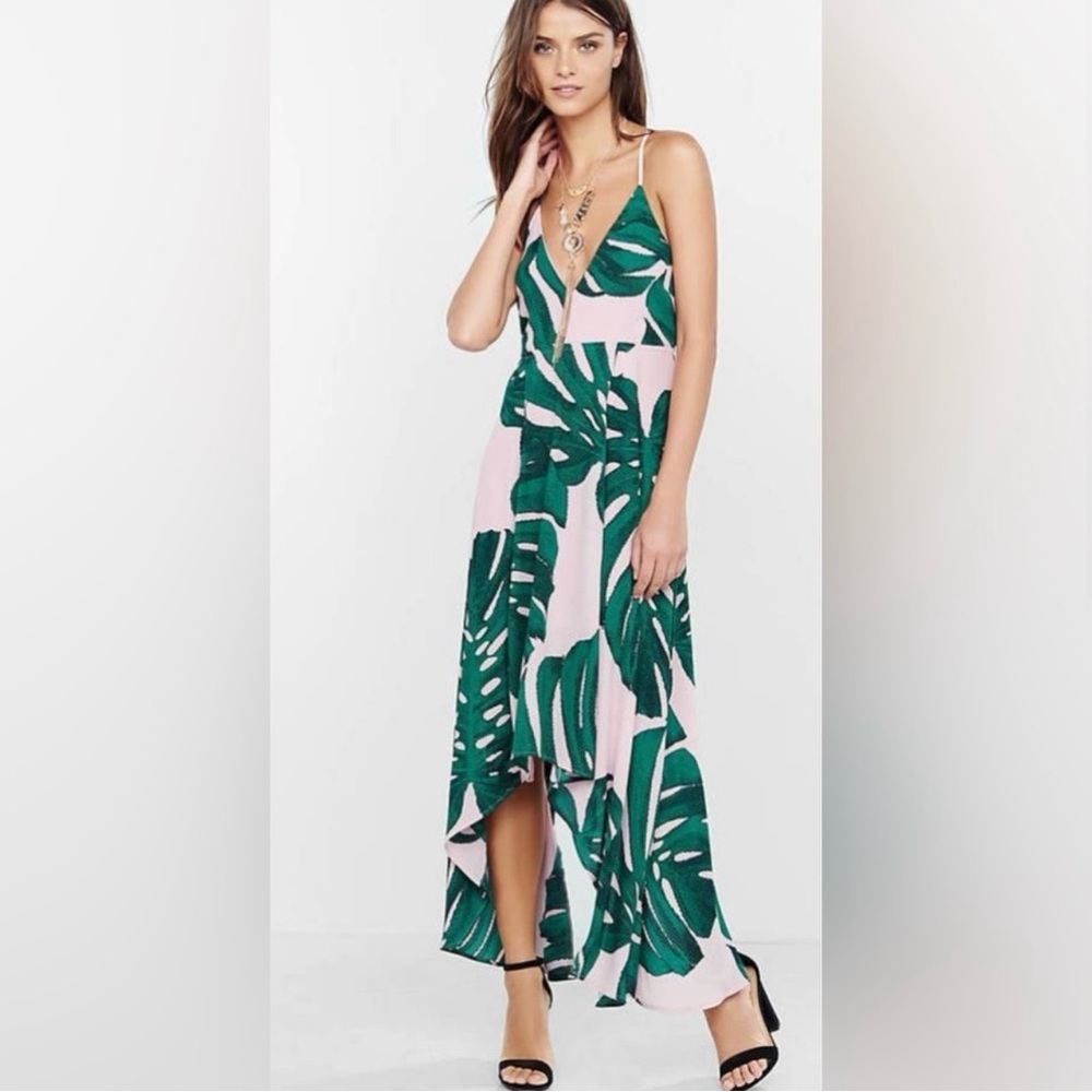 Express Palm Leaf Dress